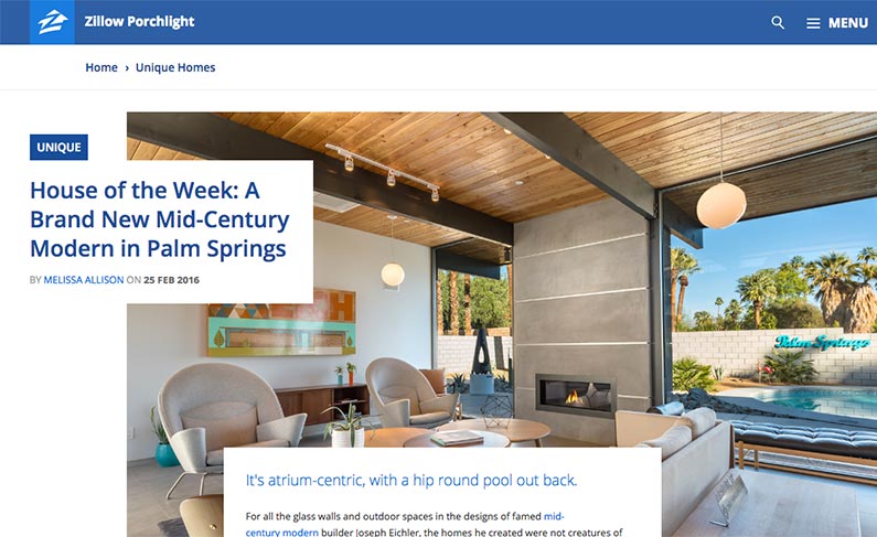 The desert Eichler on Zillow