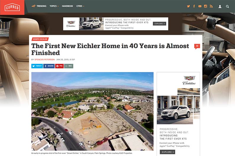 The Desert Eichler Palm Springs featured on Curbed.com